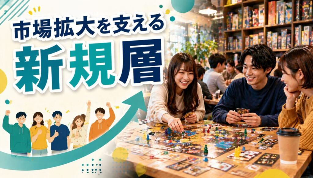 市場拡大を支える新規層