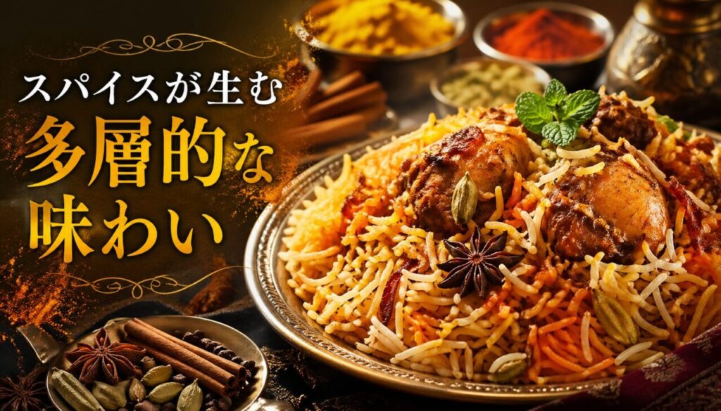 スパイスが生む多層的な味わい
