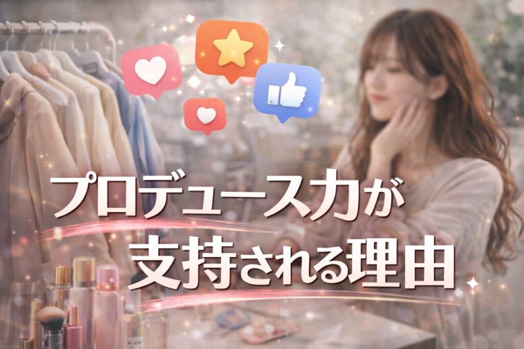 プロデュース力が支持される理由