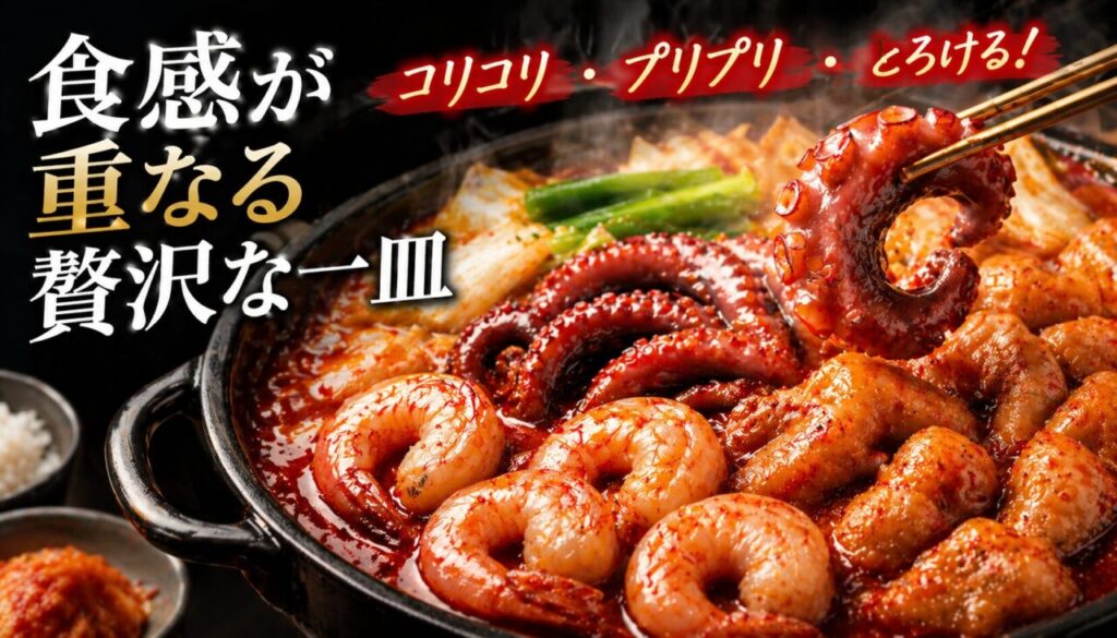 食感が重なる贅沢な一皿