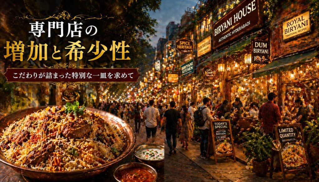 専門店の増加と希少性