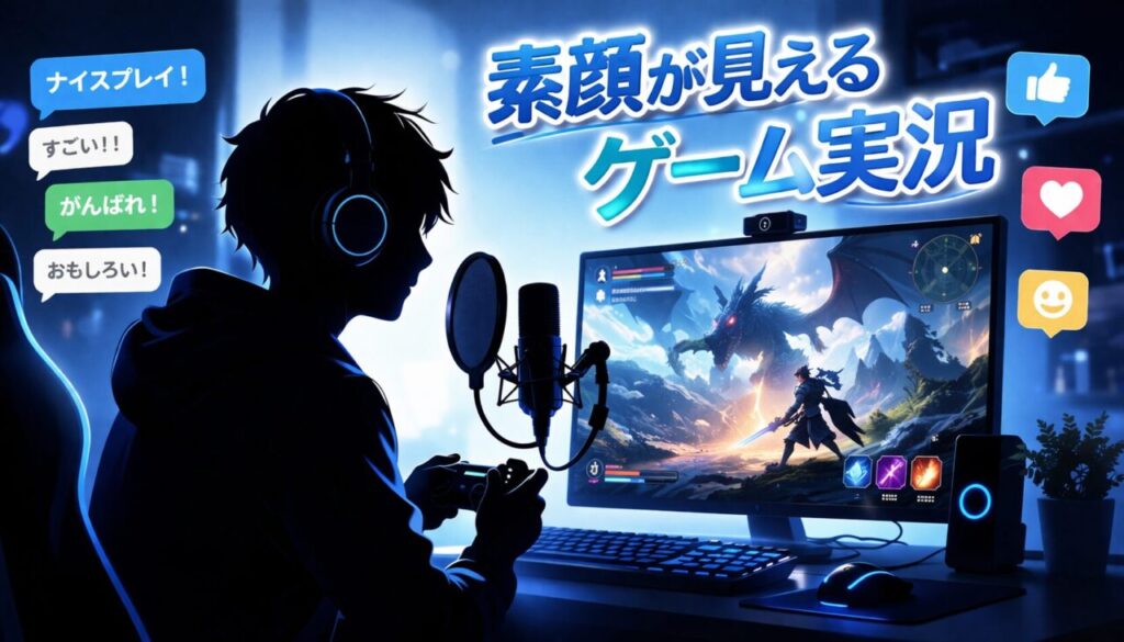 素顔が見えるゲーム実況