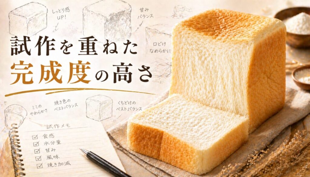 試作を重ねた完成度の高さ