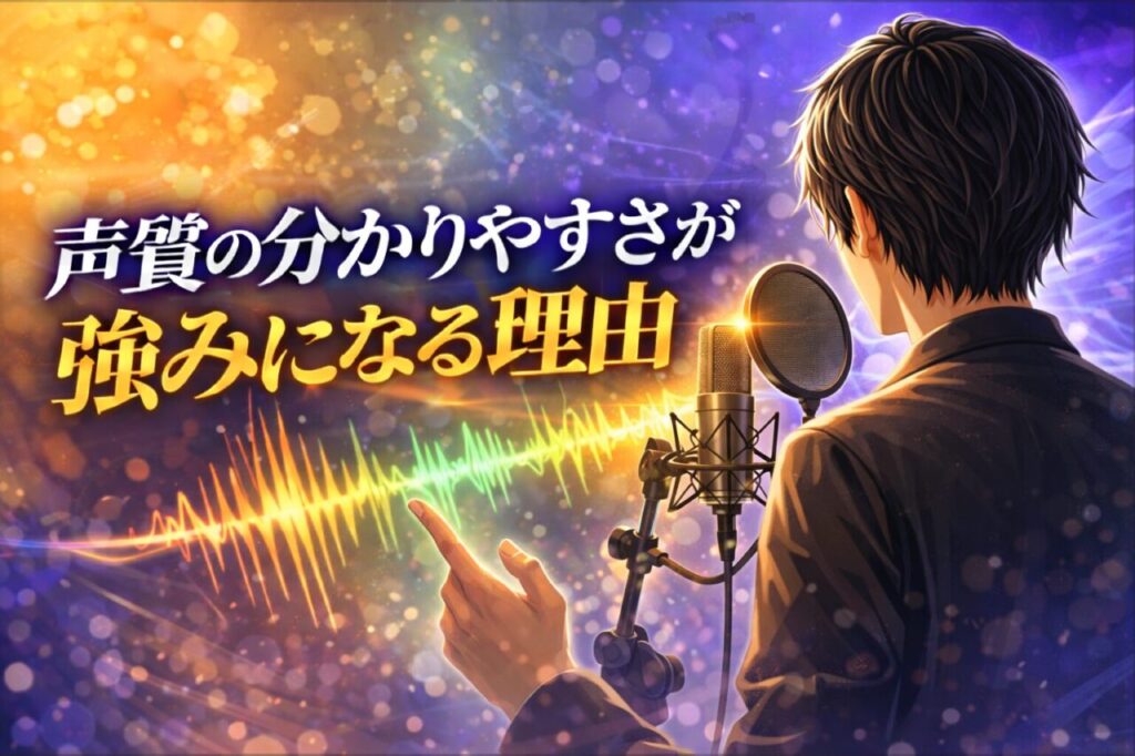 声質の分かりやすさが強みになる理由