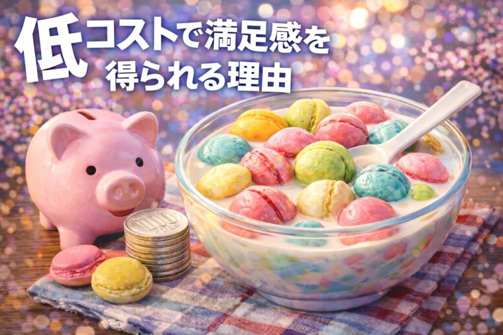 低コストで満足感を得られる理由