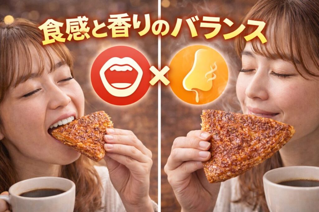 食感と香りのバランス