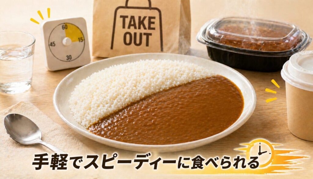 手軽でスピーディーに食べられる