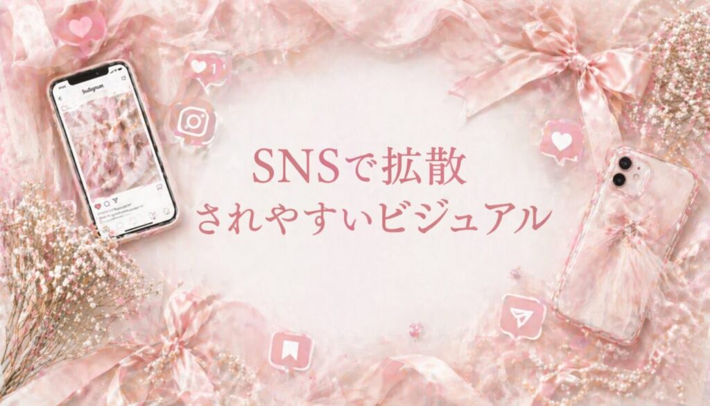 SNSで拡散されやすいビジュアル