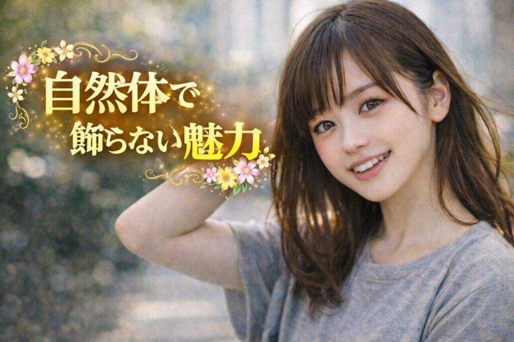 自然体で飾らない魅力