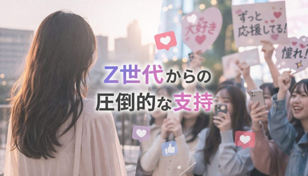 Z世代からの圧倒的な支持