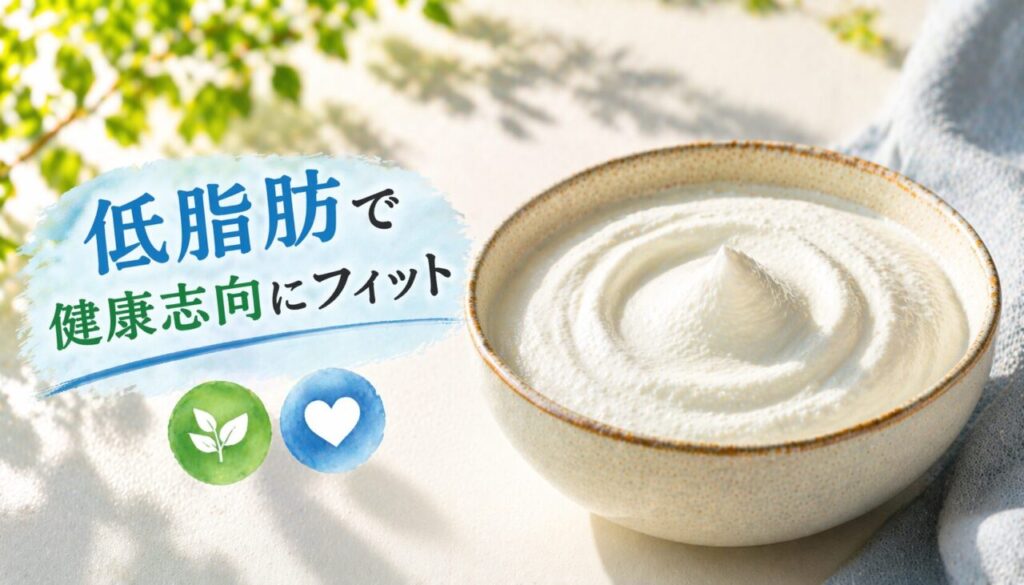 低脂肪で健康志向にフィット