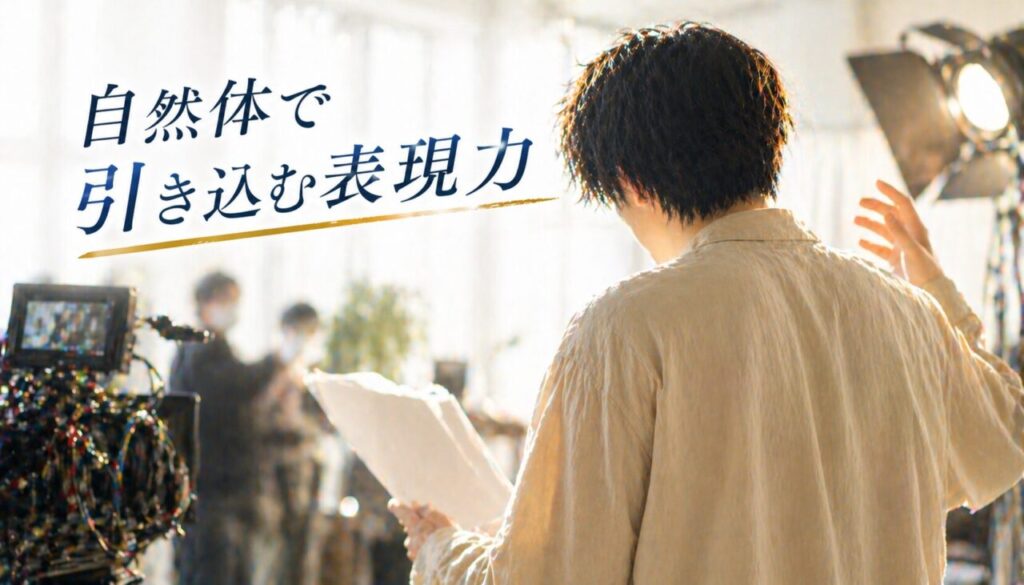 自然体で引き込む表現力