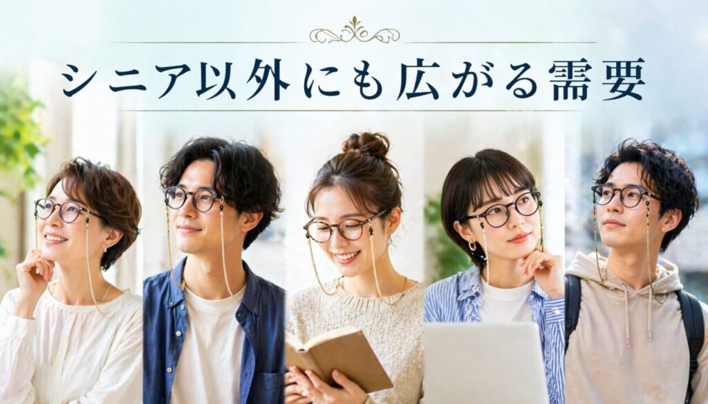 シニア以外にも広がる需要