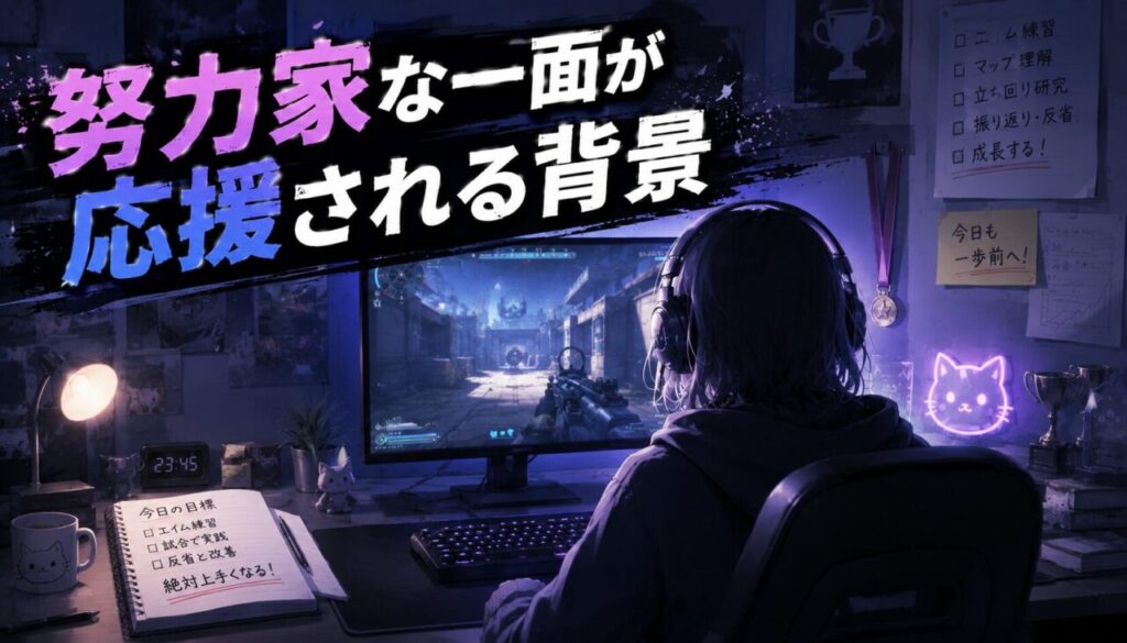 努力家な一面が応援される背景