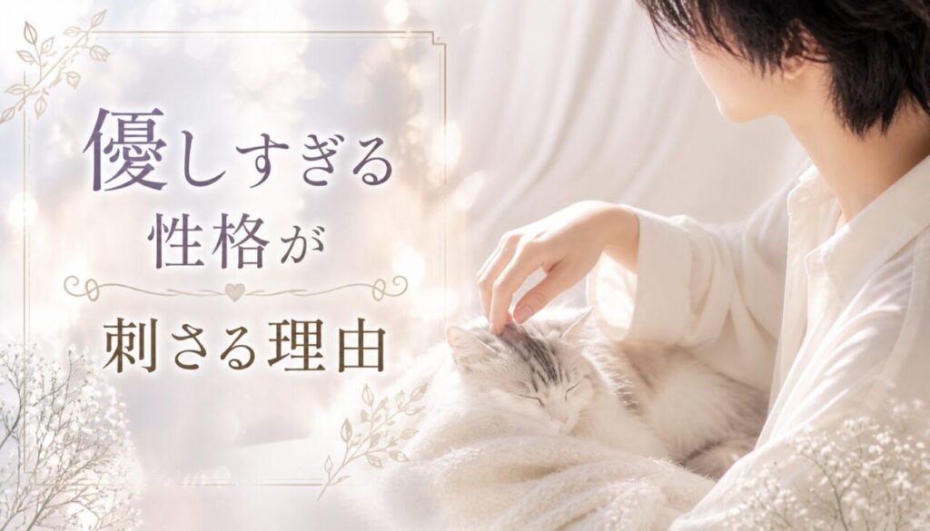 優しすぎる性格が刺さる理由