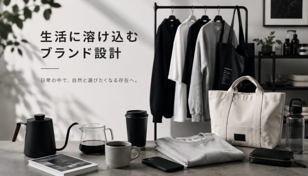 生活に溶け込むブランド設計