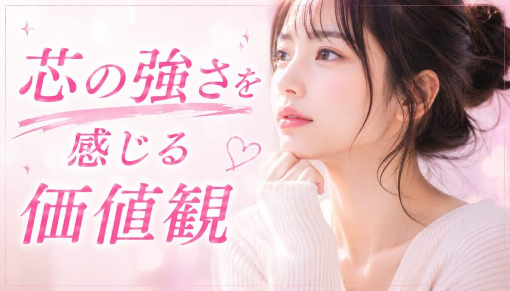 芯の強さを感じる価値観