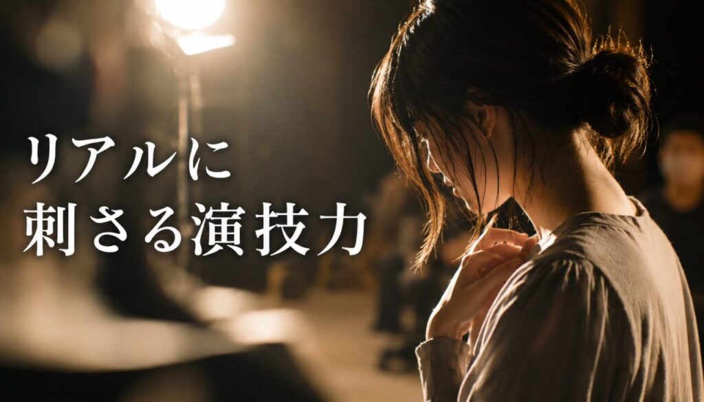 リアルに刺さる演技力