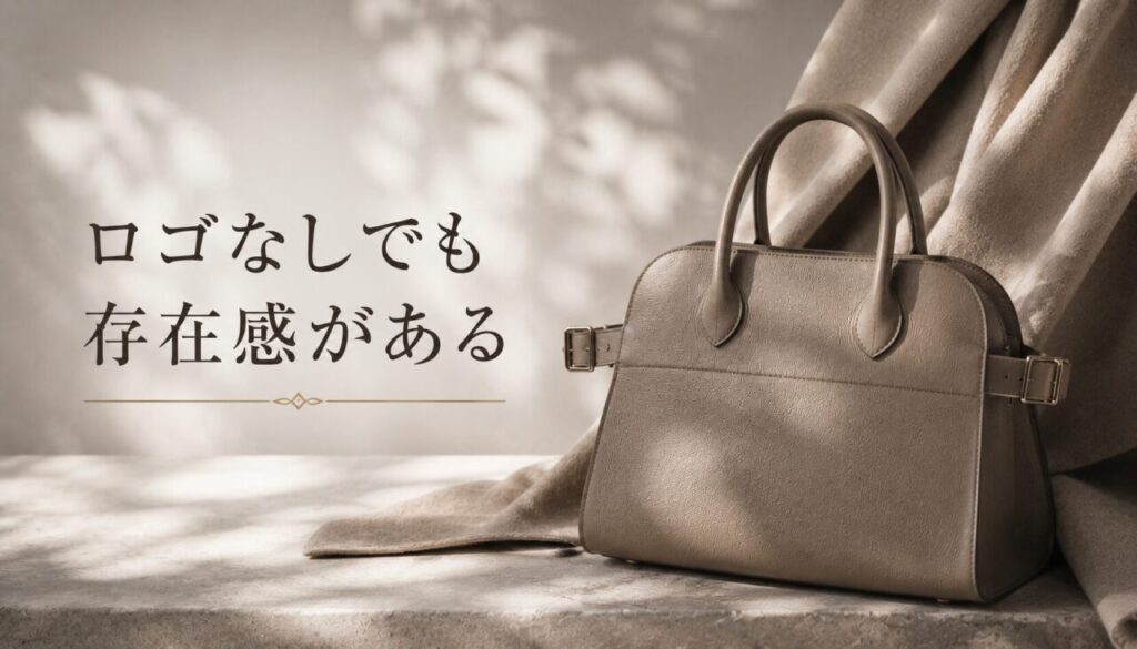 ロゴなしでも存在感がある