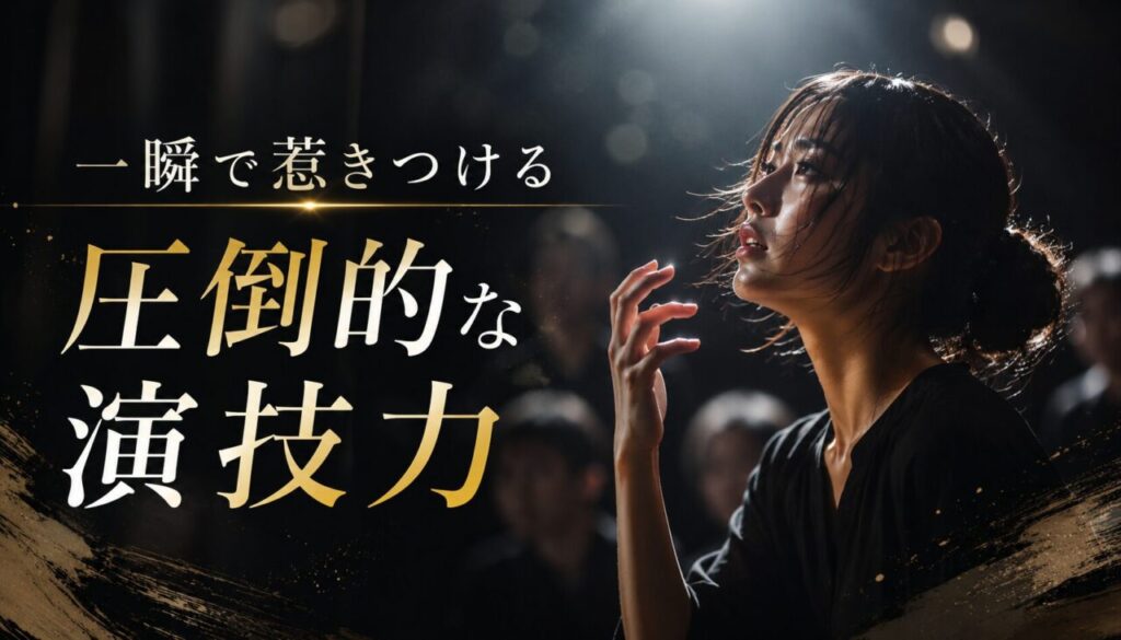 一瞬で惹きつける圧倒的な演技力