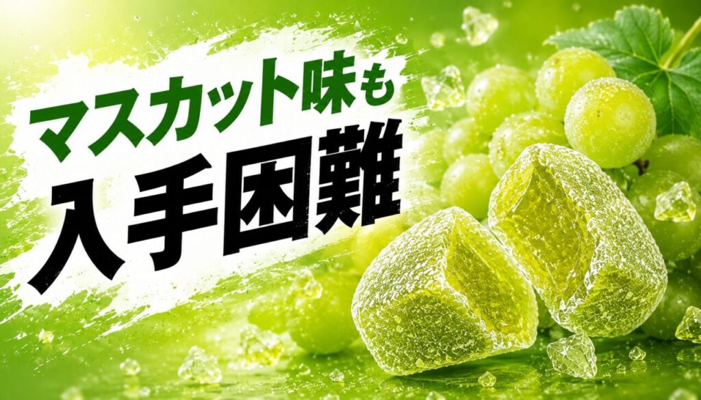 マスカット味も入手困難