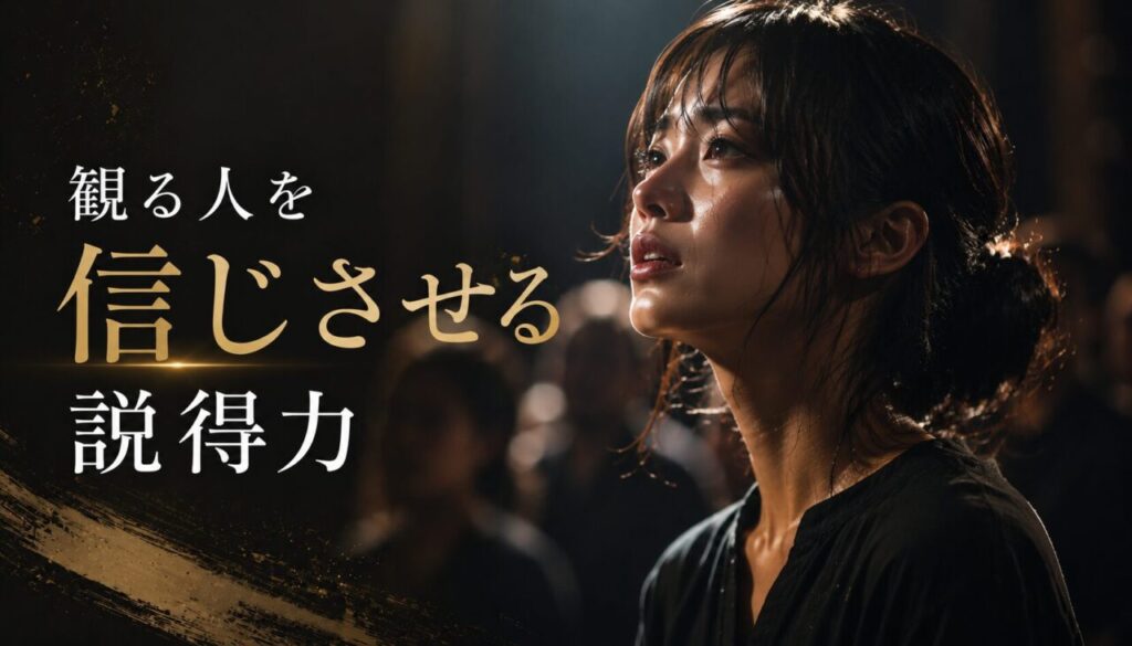 観る人を信じさせる説得力