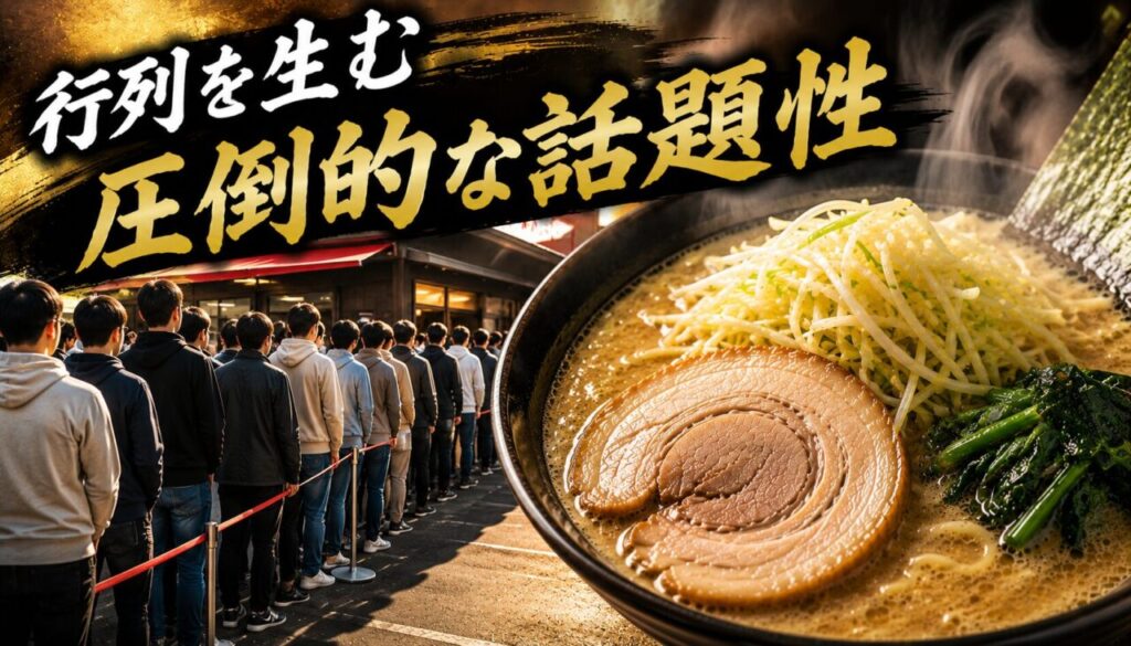 行列を生む圧倒的な話題性