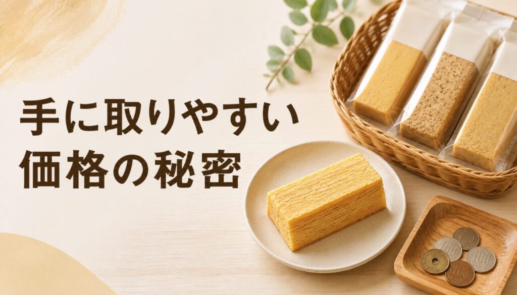 手に取りやすい価格の秘密