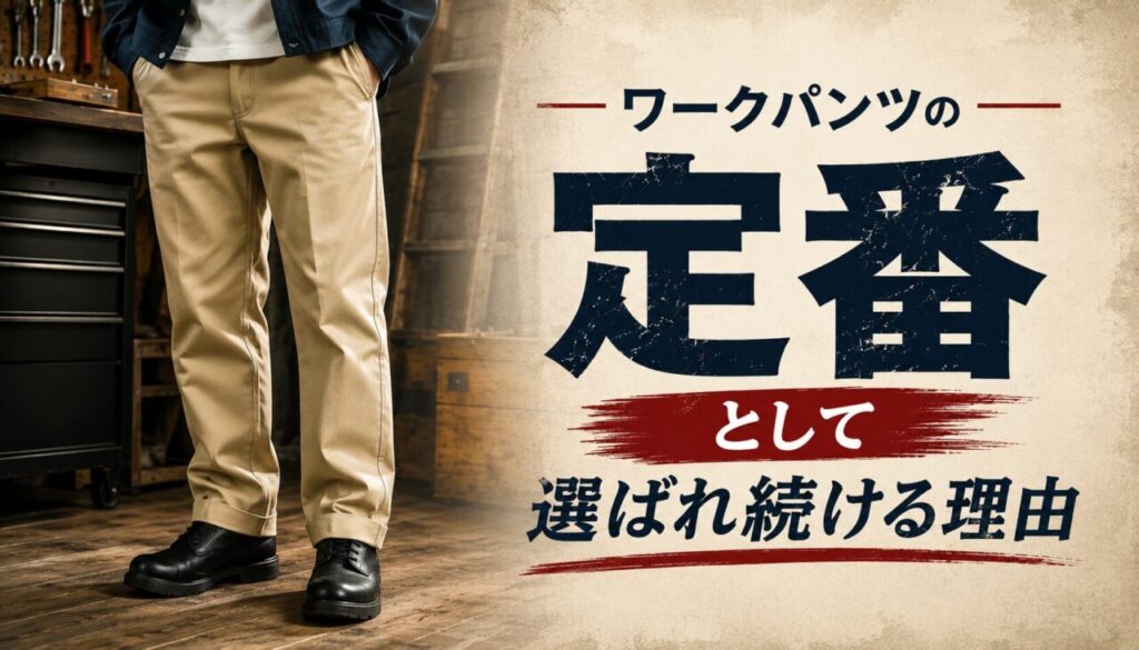 ワークパンツの定番として選ばれ続ける理由