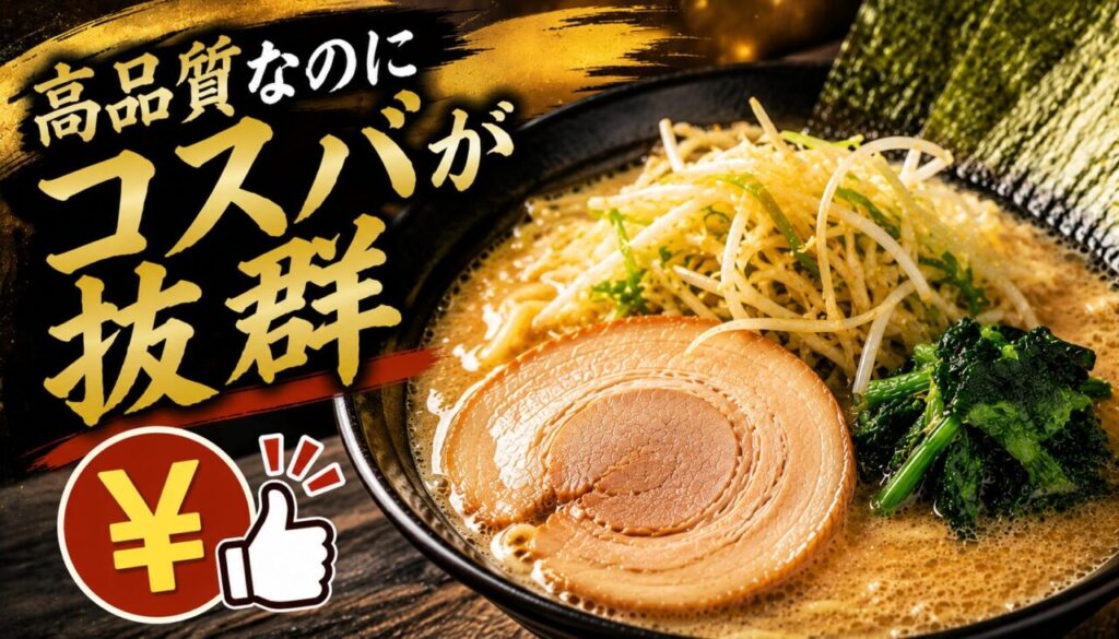 高品質なのにコスパが抜群