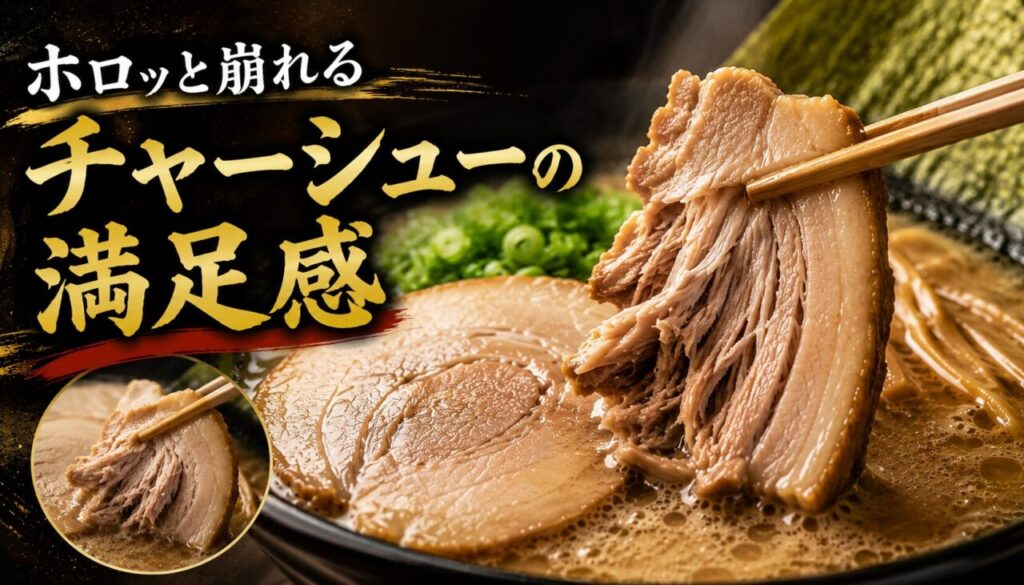 ホロッと崩れるチャーシューの満足感