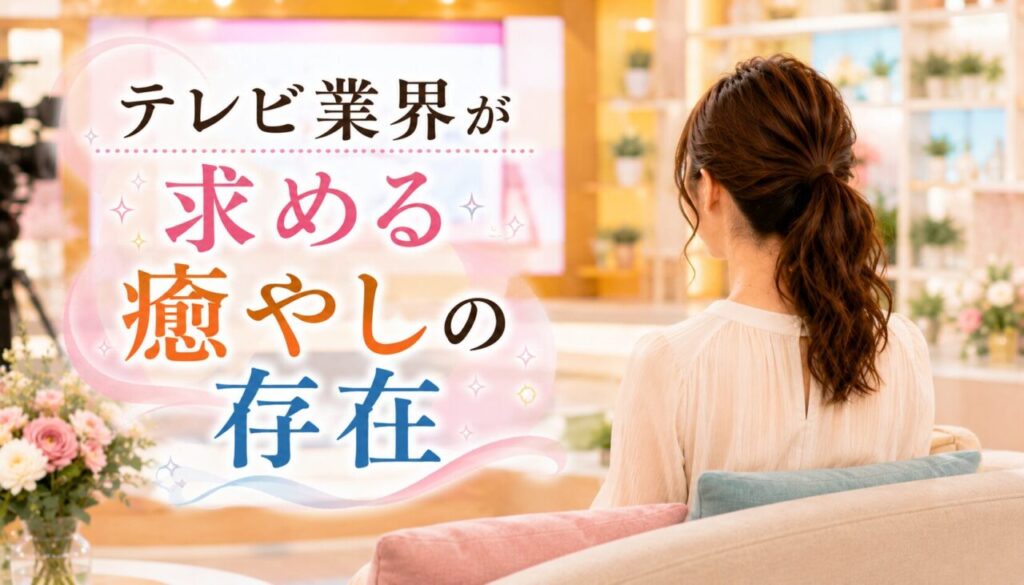 テレビ業界が求める癒やしの存在