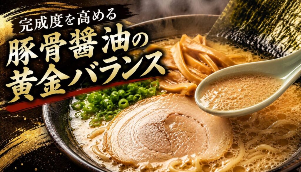 完成度を高める豚骨醤油の黄金バランス