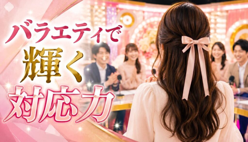 バラエティで輝く対応力