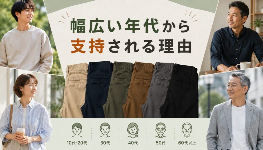 幅広い年代から支持される理由