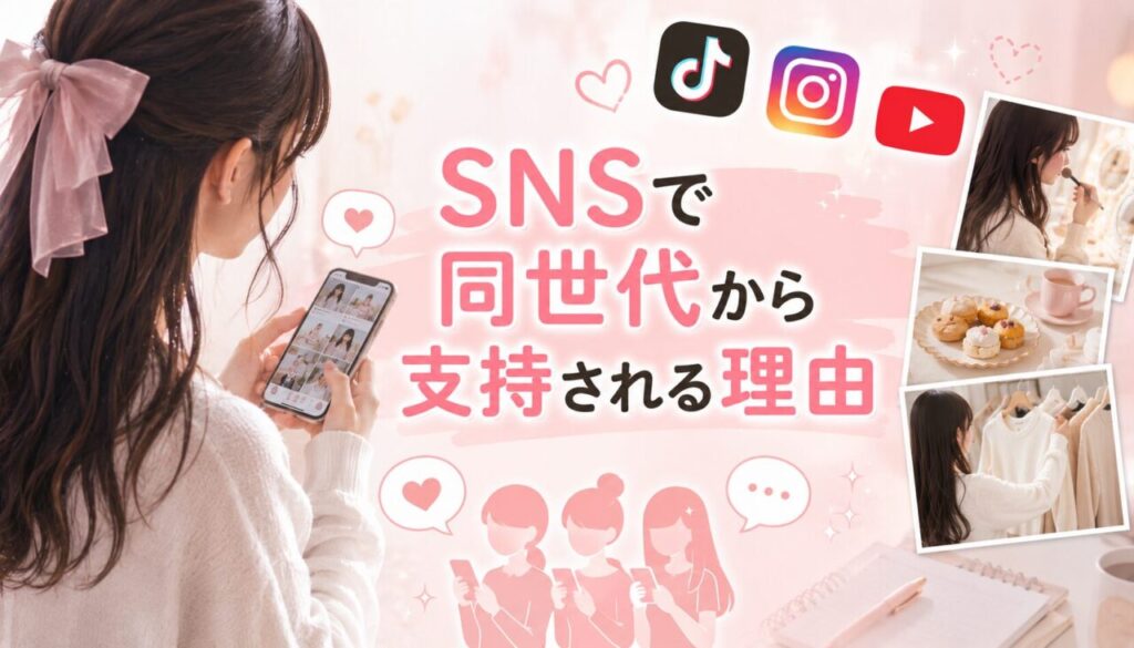 SNSで同世代から支持される理由