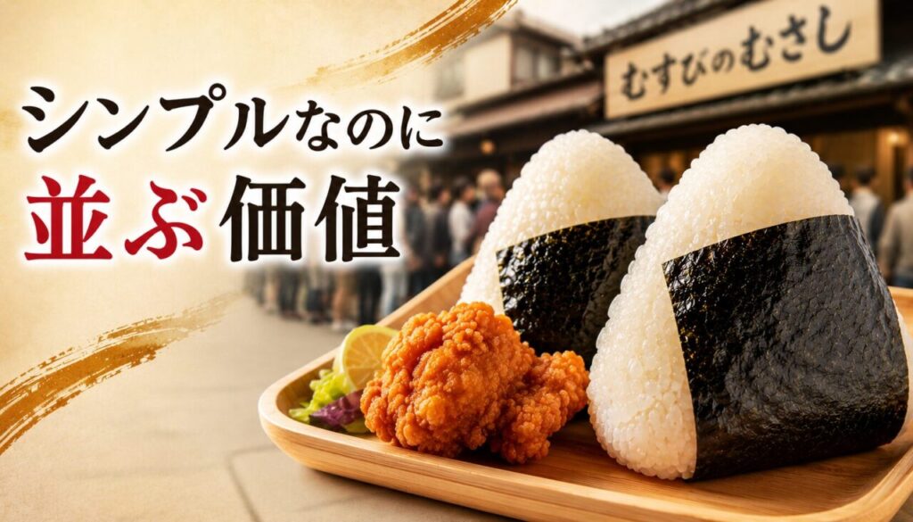 シンプルなのに並ぶ価値