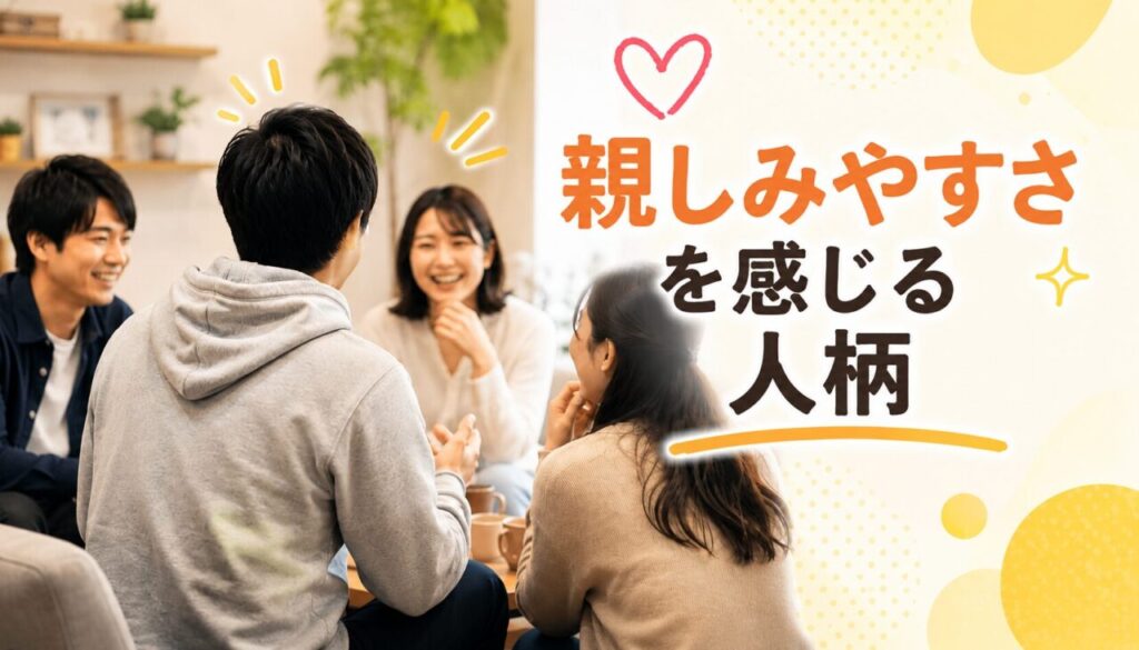 親しみやすさを感じる人柄