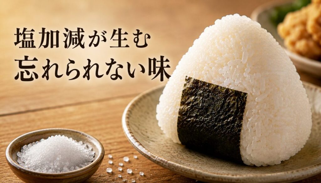 塩加減が生む忘れられない味