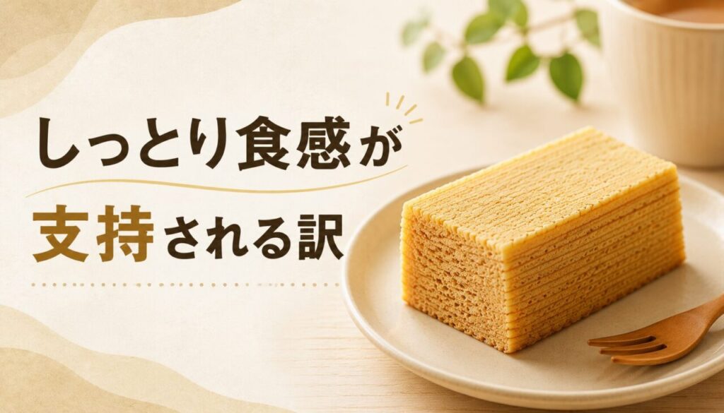 しっとり食感が支持される訳