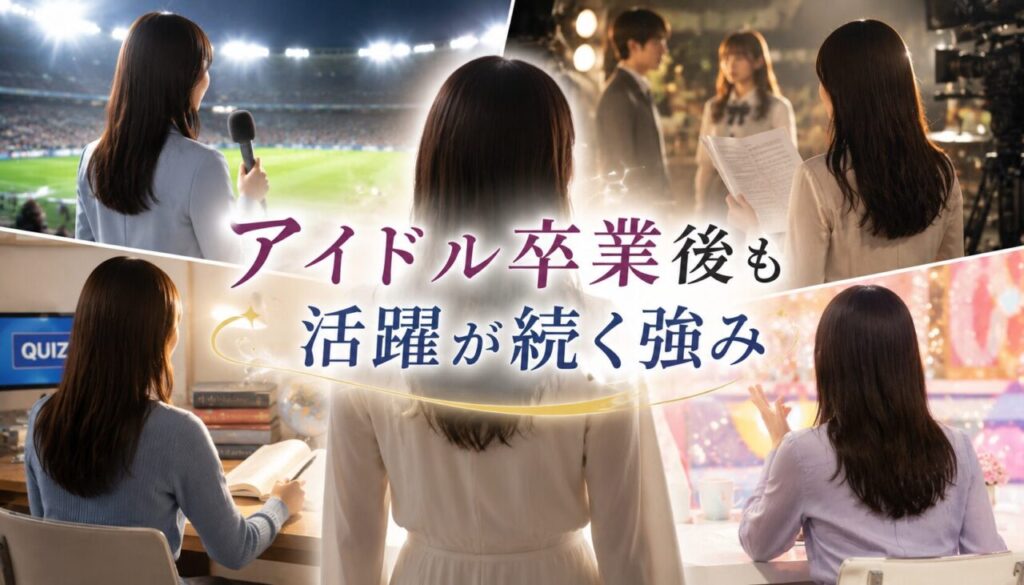 アイドル卒業後も活躍が続く強み