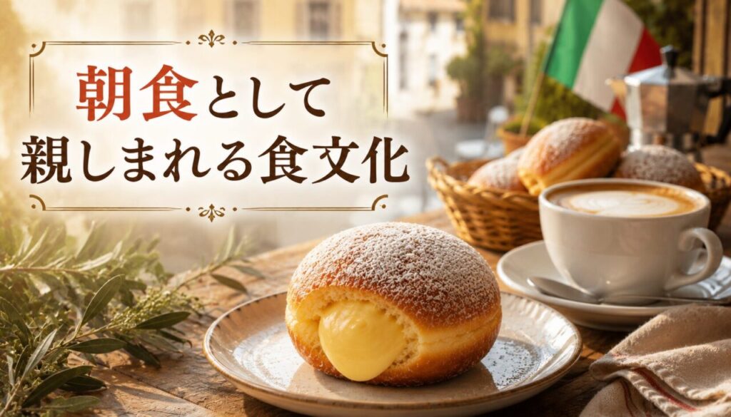朝食として親しまれる食文化