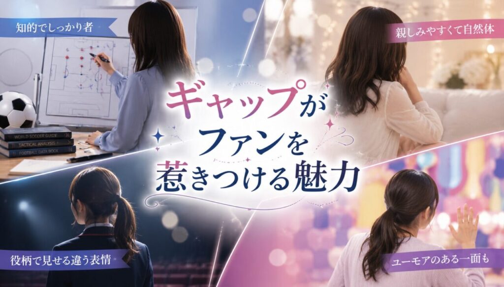 ギャップがファンを惹きつける魅力