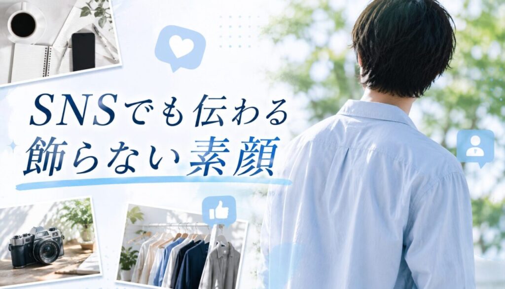 SNSでも伝わる飾らない素顔