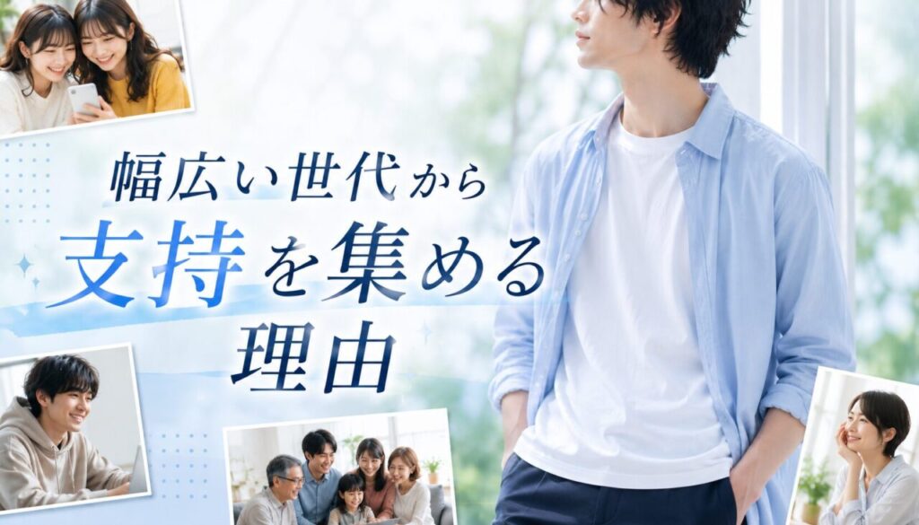 幅広い世代から支持を集める理由