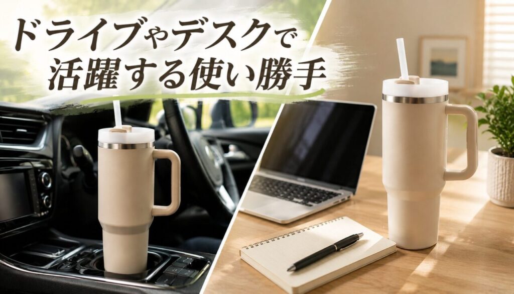 ドライブやデスクで活躍する使い勝手