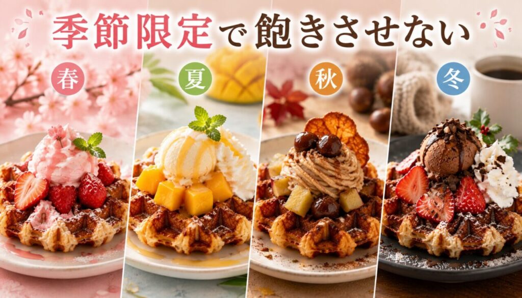 季節限定で飽きさせない