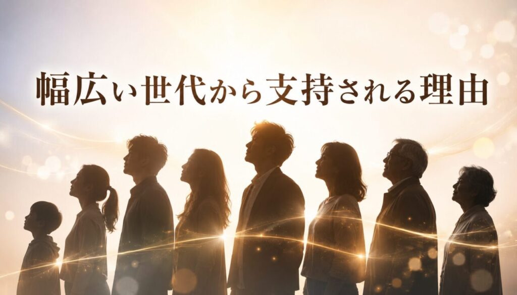 幅広い世代から支持される理由