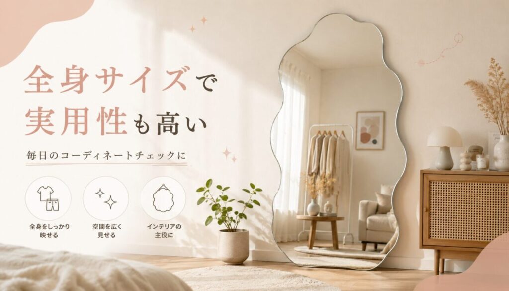 全身サイズで実用性も高い
