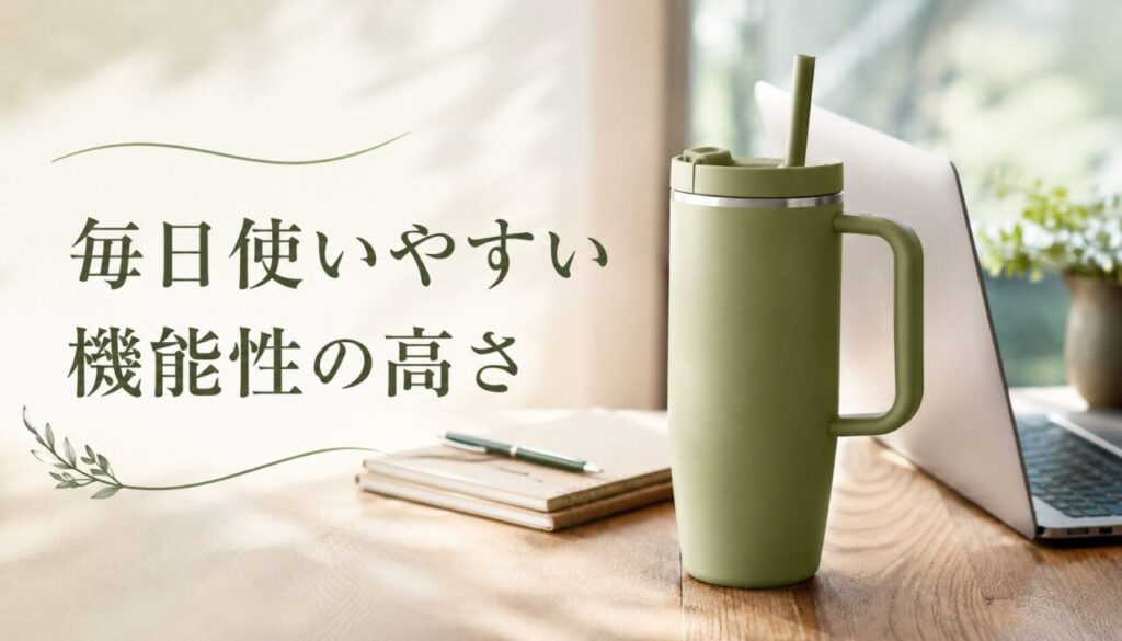 毎日使いやすい機能性の高さ